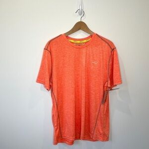 R(P)=X Cool Tex Orange Heather Short Sleeve Crew Shirt